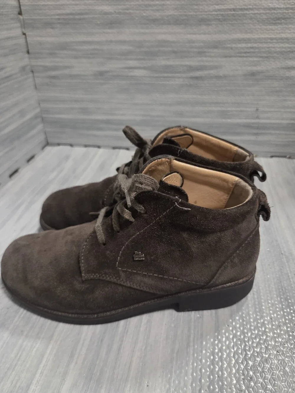 Finn Comfort Brown Suede Leather Cranston Ankle Boots Size UK 4 US 6.5